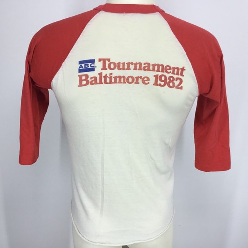 Camisa de béisbol vintage talla mediana delgada torneo de bolos ABC con fecha 1982 Winston - Imagen 5 de 8