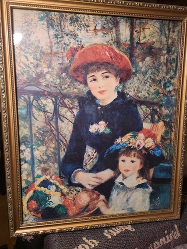 1881 "Two Sisters On The Terrace" Pierre Auguste Renoir Framed Print - 第 14/16 張圖片