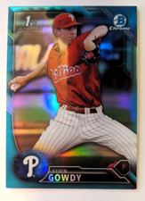 2016 BOWMAN DRAFT CHROME 1ST BOWMAN SKY BLUE REFRACTOR KEVIN GOWDY BDC-5