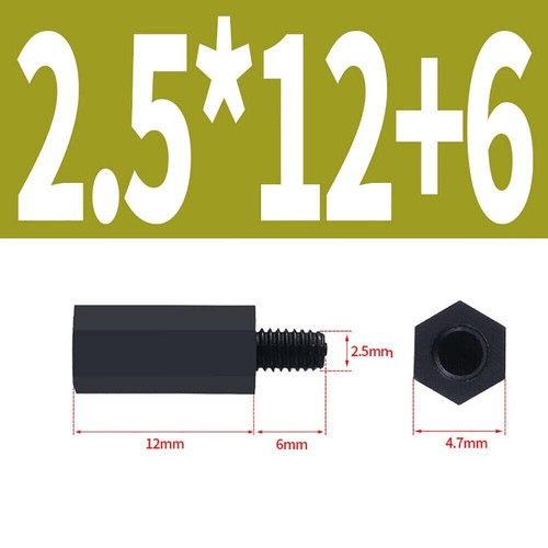 Plastic Hex Hexagonal Pillar M2-M5 Male-Female PCB Nylon Standoff Spacer Column - Picture 20 of 62