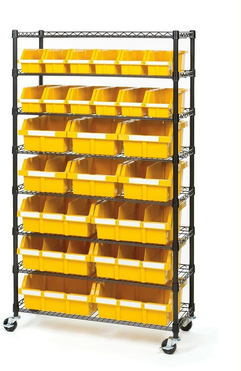 Heavy duty shelving on cheap wheels