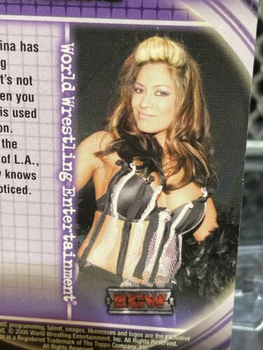 2006 Topps WWE Restricted Access Melina Perez Wrestling Card NWA WWF Hot Diva - 第 1/7 張圖片