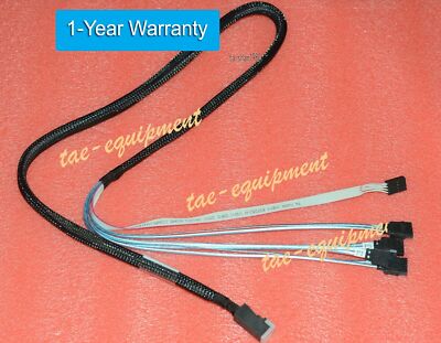 SFF-8643 to 4 SATA fan out cable, Comply with SAS 3.0 12G 1M /3ft