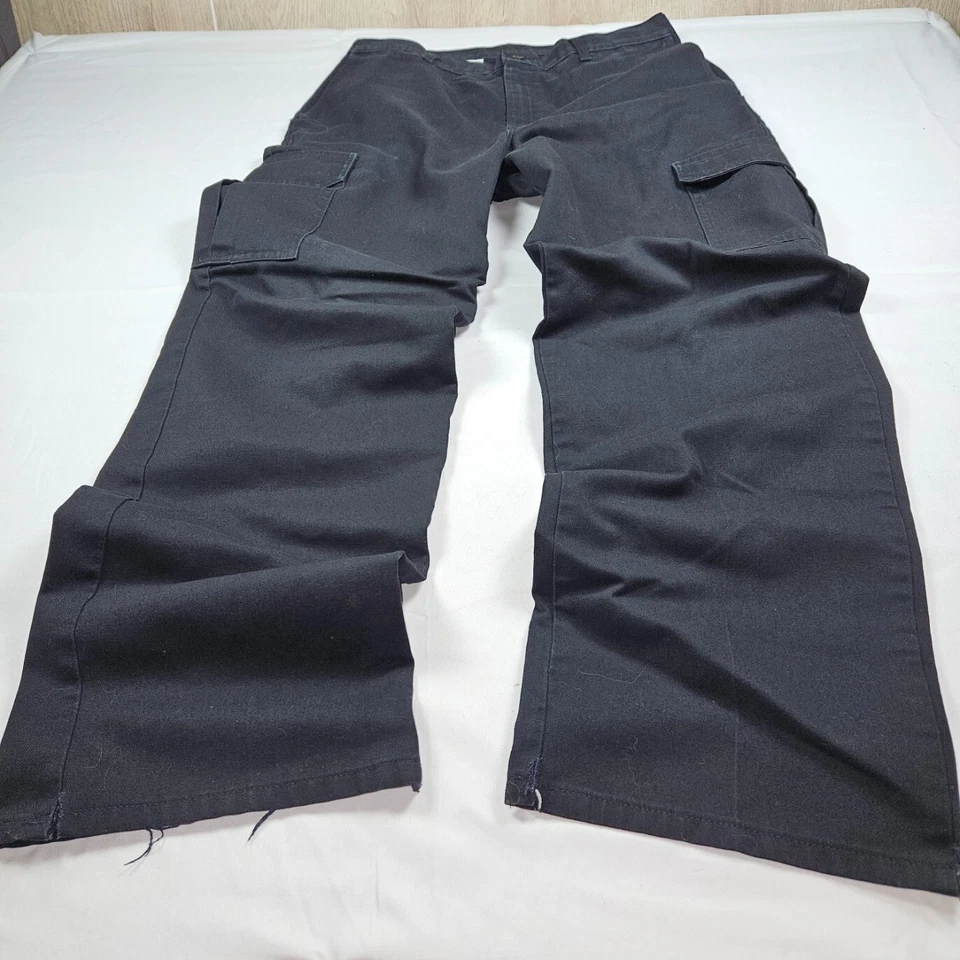 Dickies Black Cargo 34X34 Work Pants Vintage Y2K Distressed Skater Grunge - Image 4 of 4