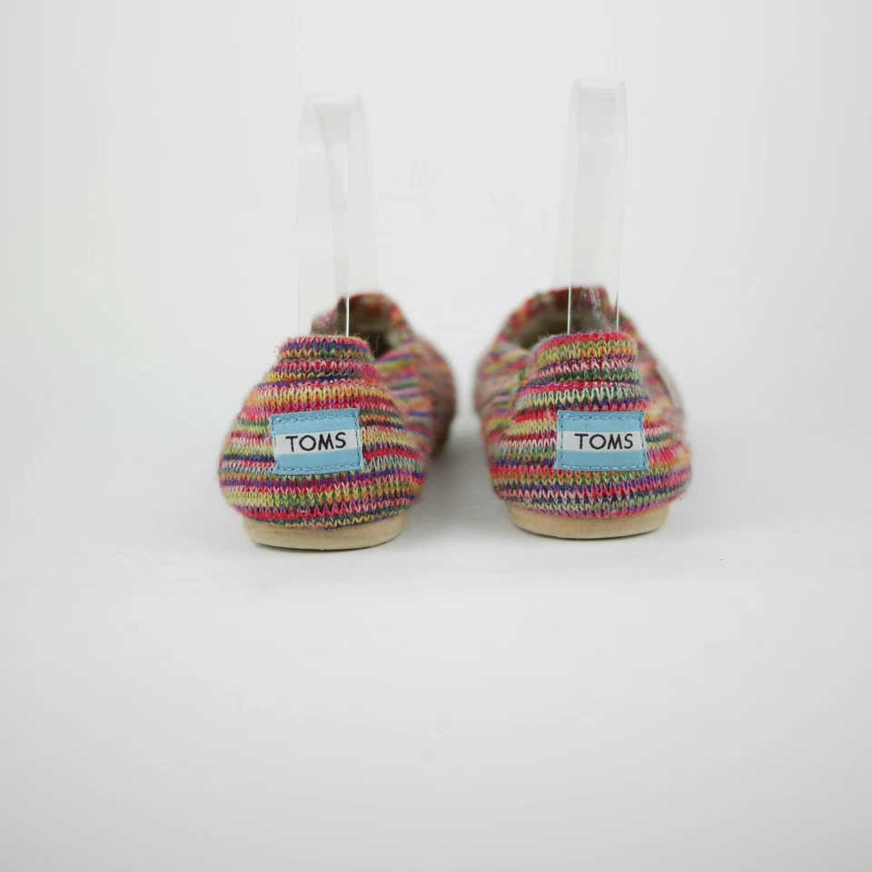 TOMS Mujer 6.5 - Multicolor Tela Tejida Ballet Planos Sin Cordones Zapatos Informales Foto 3 de 4