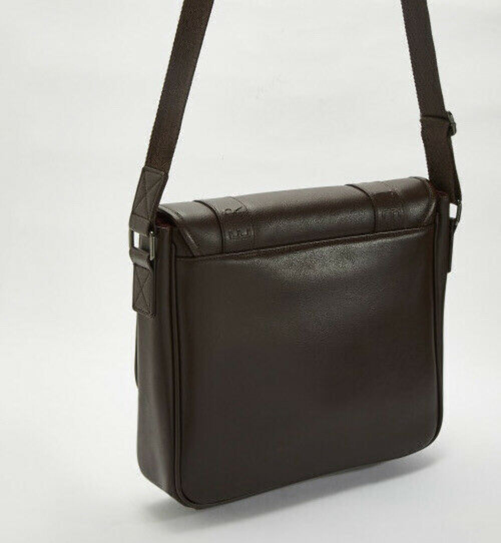 【新品、】ted stole/hyeon Ted Baker HYEE Debossed Messenger Bag Dark Brown XH9M/XB39