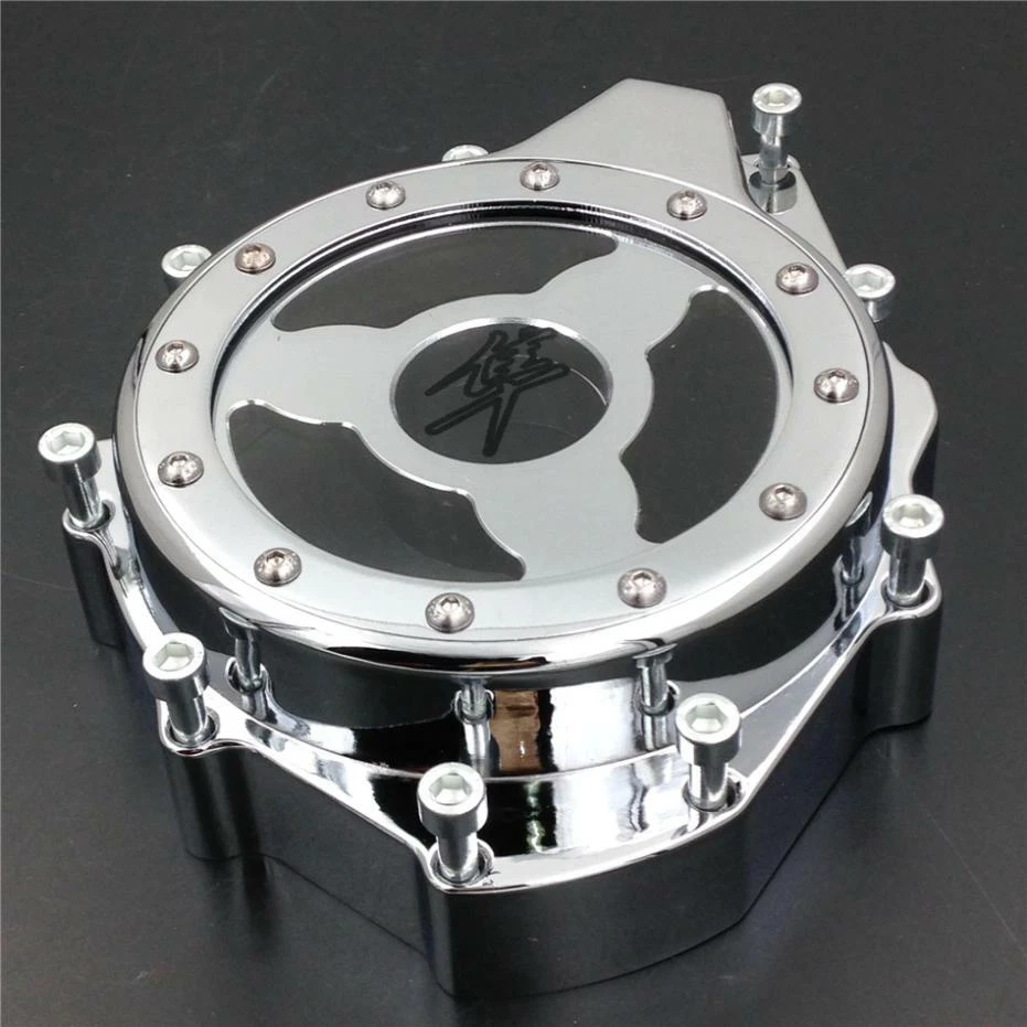 Left side see through Stator Engine Cover For 1999-2015 Suzuki Hayabusa GSX1300R — 第 4/4 张图片
