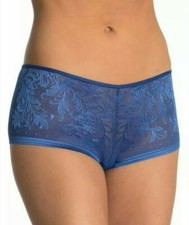 WACOAL 845340 NET EFFECT BOYSHORT PANTY MONACO BLUE SIZE M