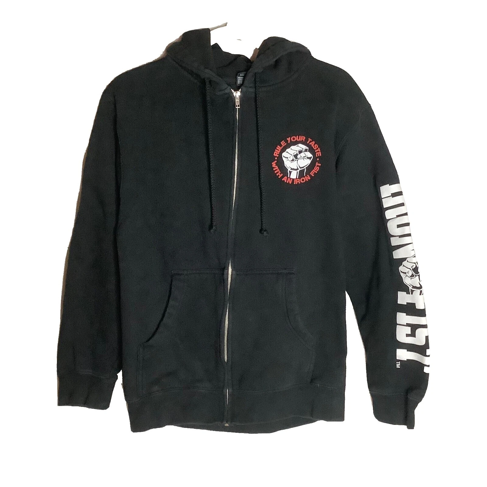 Iron Fist sudaderas de Manga Larga Negro para Hombres