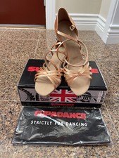 Supadance 1403 Flesh Satin  UK Size: 5 1/2  Heel Type: 2 1/2  Flare Brand New 
