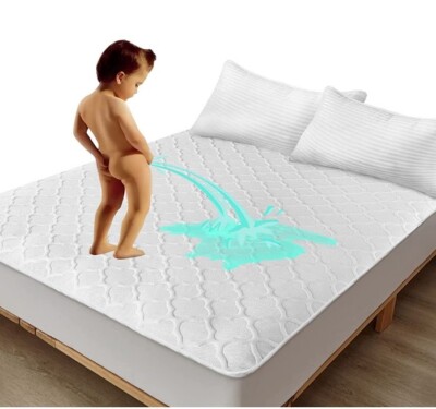 Premium Queen Waterproof Mattress Protector - Breathable Ultra Soft Cotton Mattr