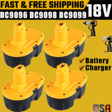 1-4Pack 18V Battery for Dewalt 18 Volt Battery DC9096-2 DC9098 DC9099 5.5Ah NEW