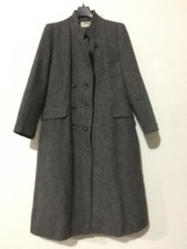 Bromleigh Kennedy's Of New England Size L Tweed 100% Pure Wool Gray Women Jacket