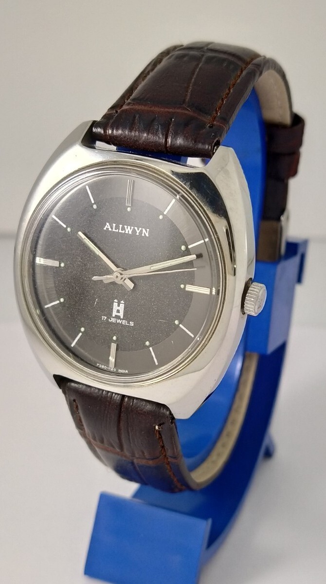 NOS Allwyn Hand wound vintage Men's Watch*new old stock*Retro