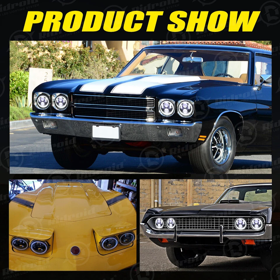 Светодиодная прожекторная фара 5-3/4 5,75 дюйма для мотоцикла Honda Shadow Spirit 700 750 - Изображение 3 из 4