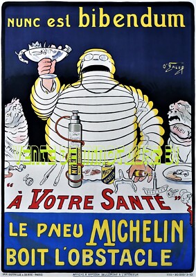 Michelin - nunc est Bibendum - A 2 laminated 42x60 cm