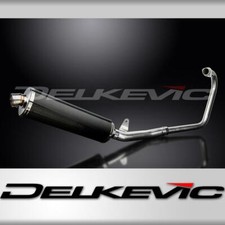 HONDA CBF250 2004-2012 FULL EXHAUST SYSTEM 450mm CARBON OVAL BSAU SILENCER