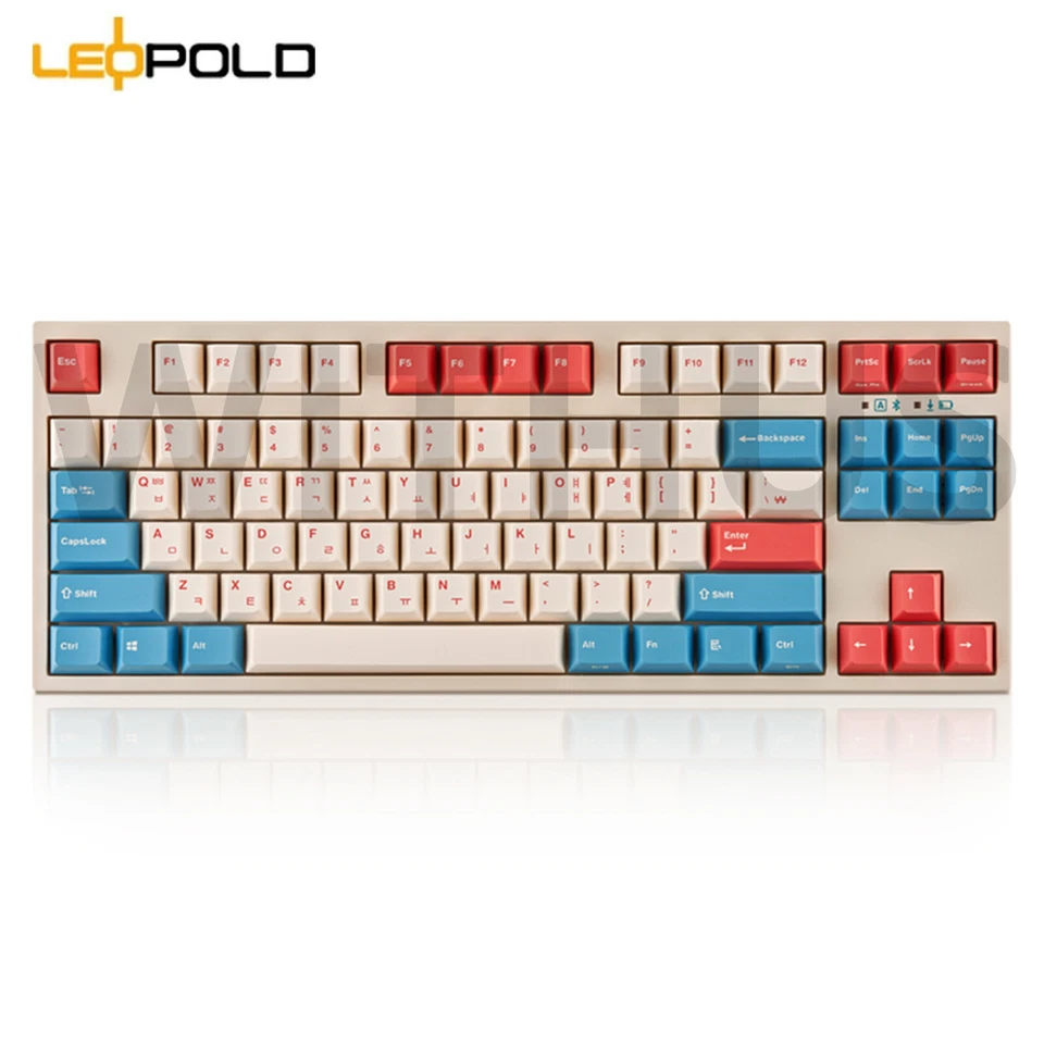 Leopold FC750RBT Coral Blue USB Type C & Bluetooth Keyboard - ENG,KOR-Tracking= - Image 4 of 4