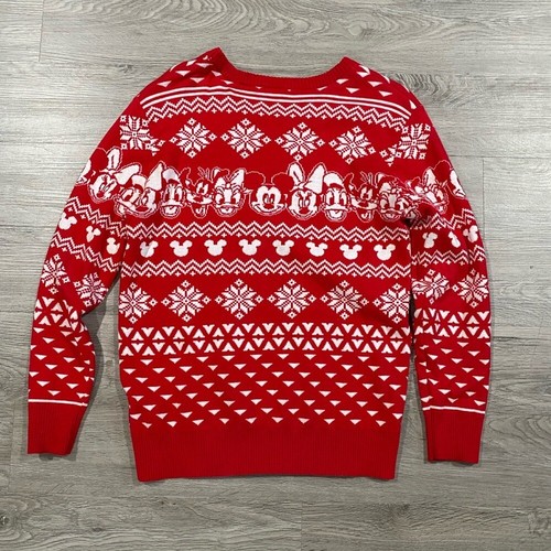 Disney Red Holiday Sweater Kids Medium Red - Picture 5 of 5