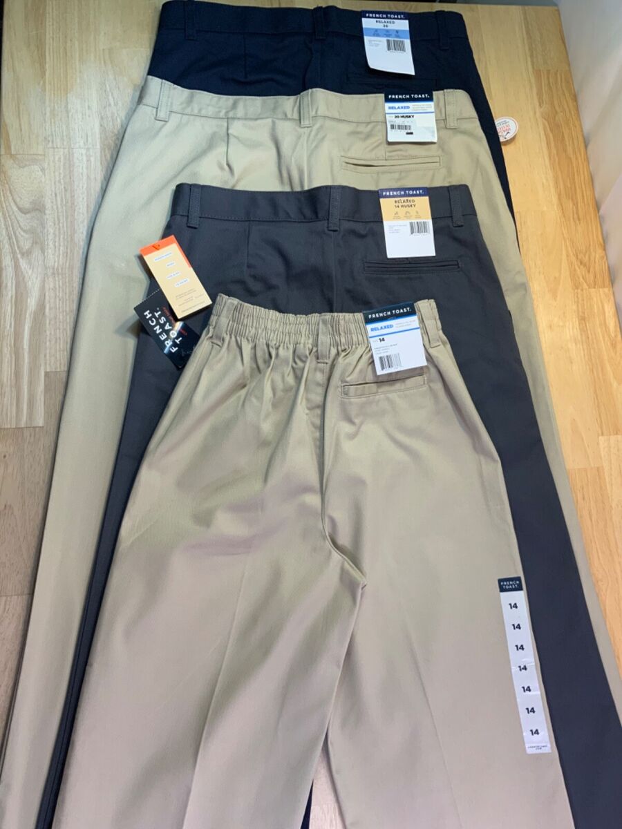 New Boy's French Toast Approved Schoolwear Relaxed Pants—-U