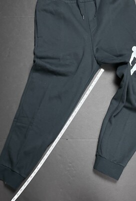 AIR JORDAN MEN'S PANTS XL - JUMPMAN LOGO SWEATPANTS - BLACK DA6803