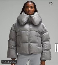 Lululemon Down-filled Puffer Jacket Women Size Uk 16 (us12) Colour “slate”