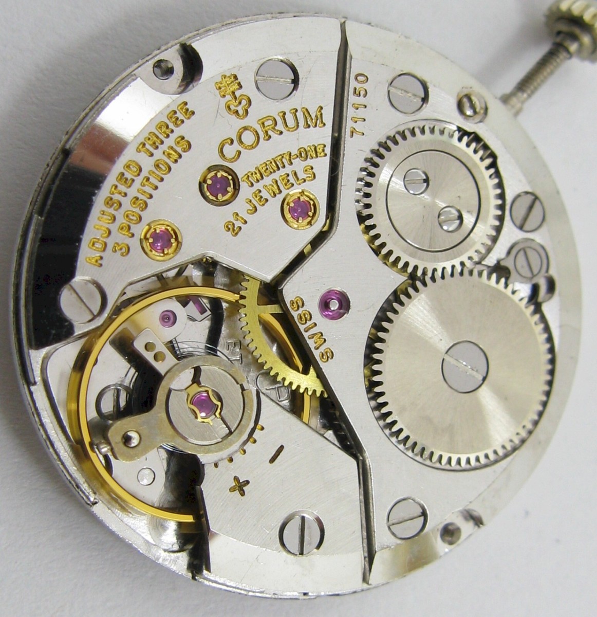 Corum Peseux ET 7000 manual winding 21 jewels 3 adj. watch