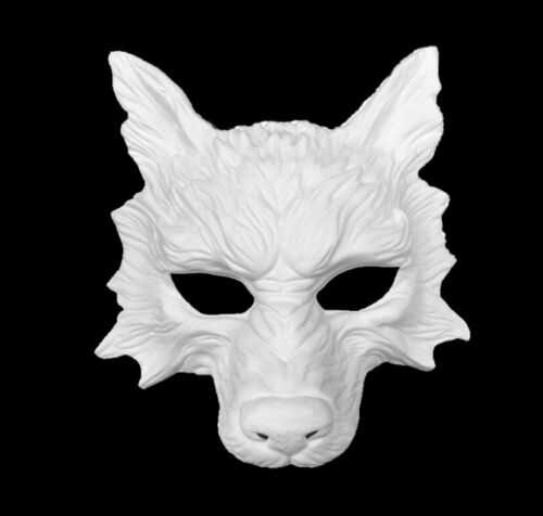 Bulk Blank DIY White Unpaint Masquerade Mask Polyresin Base Halloween Costume - Picture 25 of 30