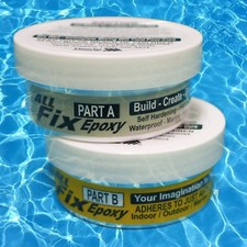 2 Part A B EPOXY Putty 8oz Kit Waterproof Sculpting Modeling Repair Pool Marine