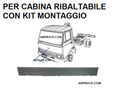 Maschera radiatore cabina ribaltabile adatto a IVECO GAMMA ZETA DAL 65 AL 109.14