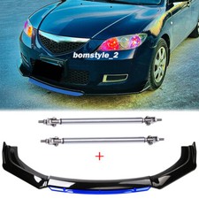 Front Bumper Lower Lip Spoiler Splitter Strut Rods For Mazda Protege5 2002 2003 Front Bumper Lower Lip Spoiler Splitter Strut Rods For Mazda Protege5 2002 2003