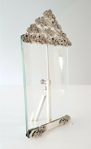 Cornice margherite in argento 925 stile Liberty portafoto Paoli Firenze 4911 - Imagen 4 de 6