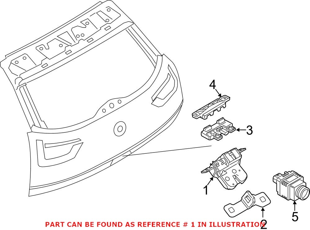 For BMW Genuine Trunk Lock Actuator Motor Rear 51247248075 eBay