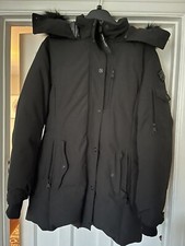 Nanette Lapore Luxury Black Ski Parka/ Parka Extremely Warm Winter Jacket