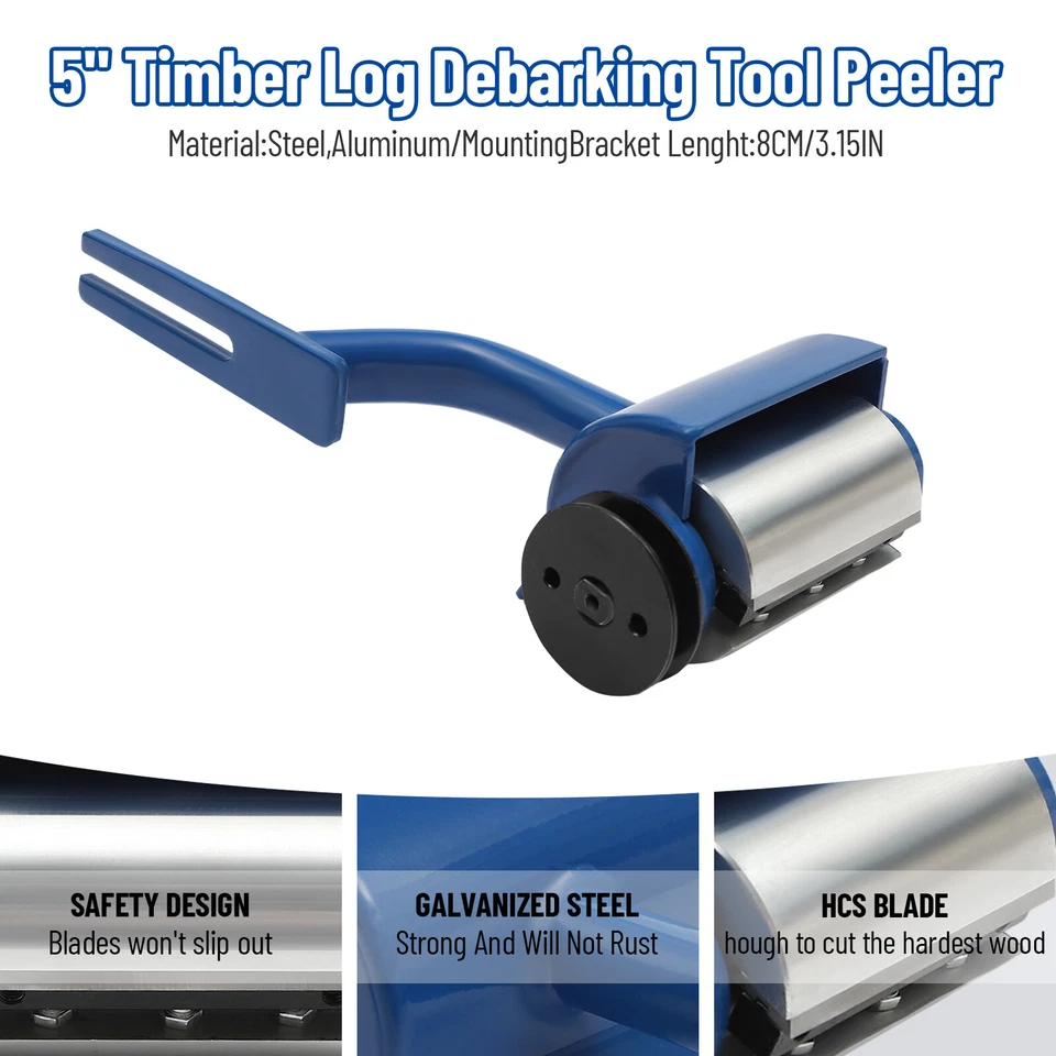 Chainsaw Carving Mill Attachment Log Debarker Peeler Notcher For STIHL/Husqvarna - Image 4 of 4
