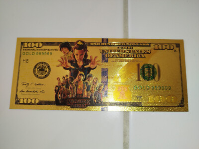 Ticket Stranger Things Collector Gold Karte Karte Netflix Goodies Ticket Banknote