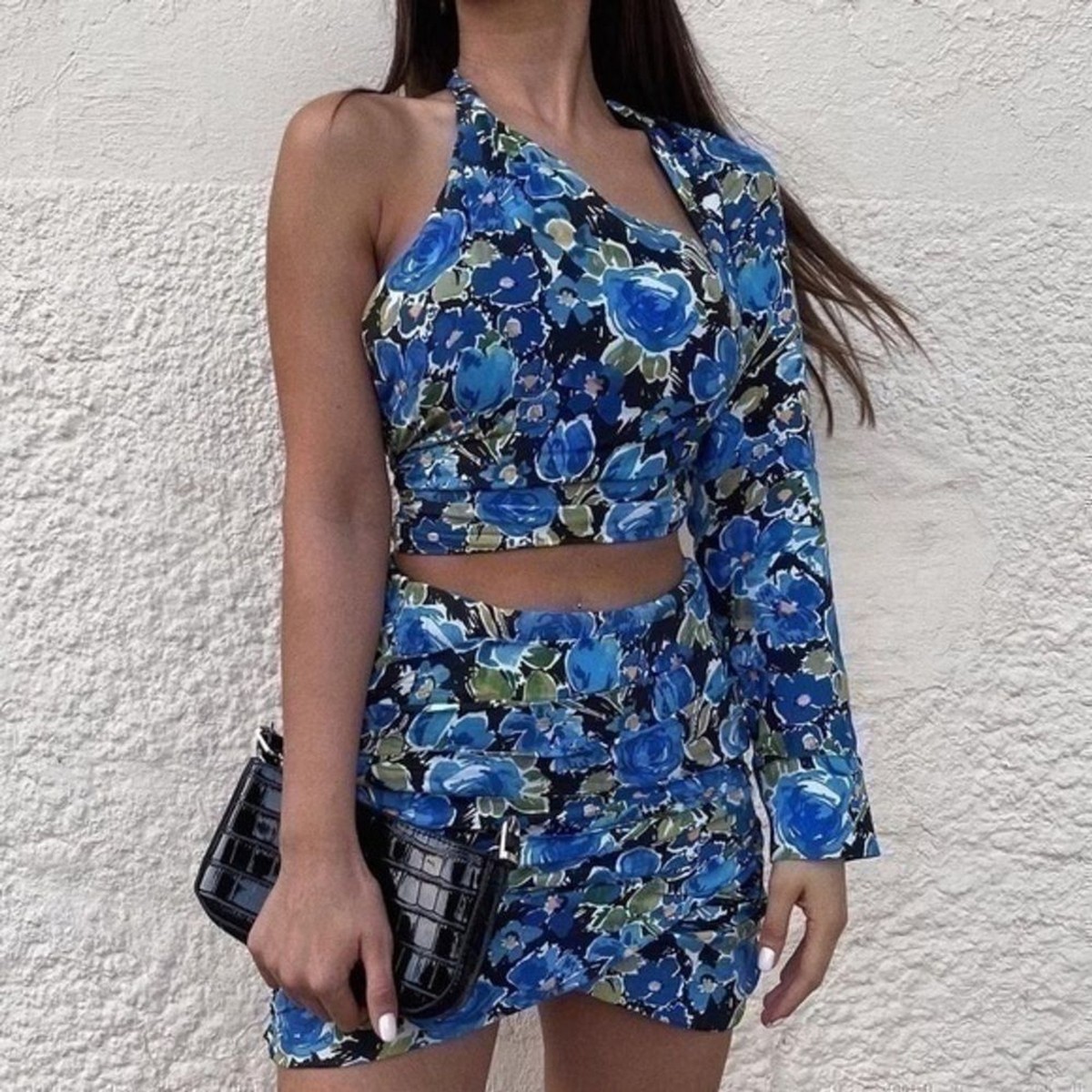 ZARA floral asymmetric top 8784/671 | eBay