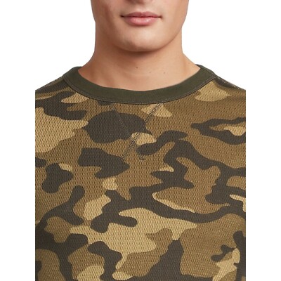 Chemise Homme Hanes Réversible Woodland Camouflage - Taille XL, Manches Longues, Coton Mélangé