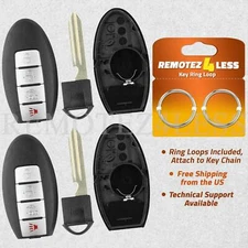 2 For 2007 2008 2009 2010 2011 2012 Nissan Altima Remote Shell Case Key Cover