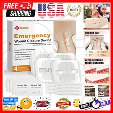 Hypoallergenic Wound Closure Strips - 4 Pcs Butterfly Bandages for Safe Healing