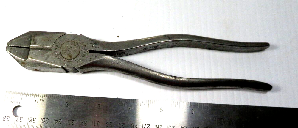 Vintage M. Klein 8-1/2” Lineman’s Pliers Dated 1- 1928 USA