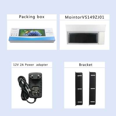 14.9inch 1280X390 LCD Monitor Stretched 