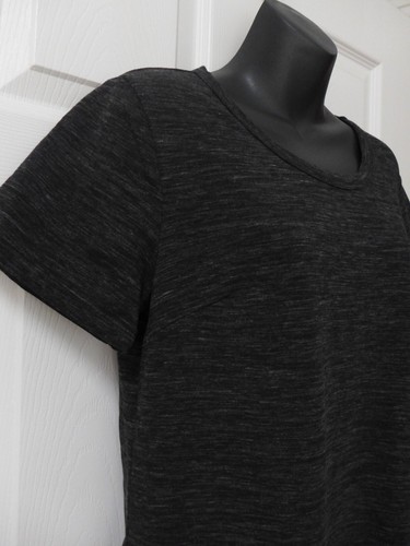 32 Degrees Cool Heather Black Space Dye Jersey Dress Pockets M NWT - Picture 4 of 4