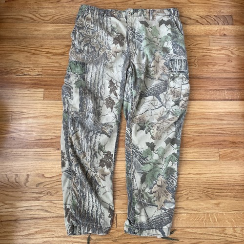 Rattlers Realtree Pants Mens XL Hardwoods Camo Leafy Cargo Vintage eBay