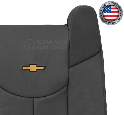 Fits 2002 Chevy Avalanche 2500 4x4 Front Replacement Seat Cover Vinyl Dark Gray - Picture 33 of 65