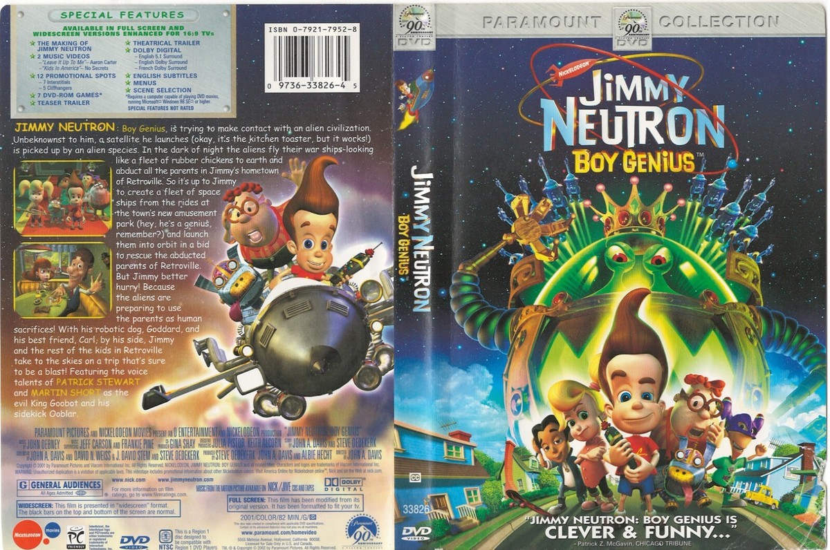 Jimmy Neutron - Boy Genius (DVD, 2002, Wide/Full Screen) | eBay