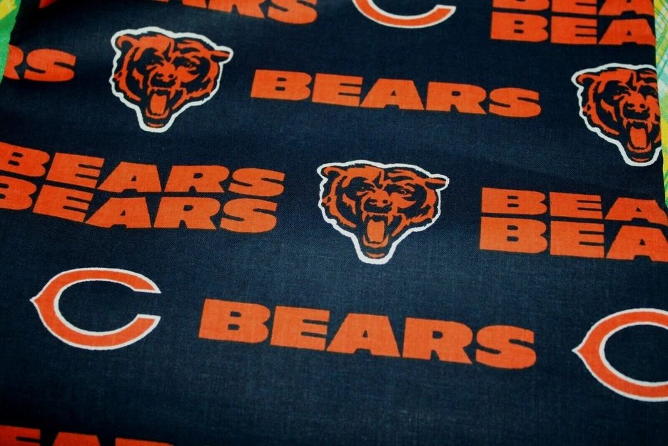 Nuevo Chicago Bears Tela de Algodón 1 yarda Fútbol Logo Deportes NFL Foto 2 de 3
