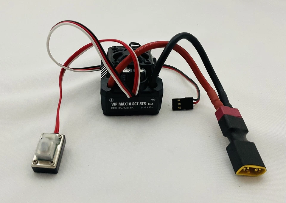 MAX10 SCT Hobbywing Waterproof 80A 2-3S LiPo Brushless ESC 1/12 1/10 1/8 XT60 - Image 4 of 4