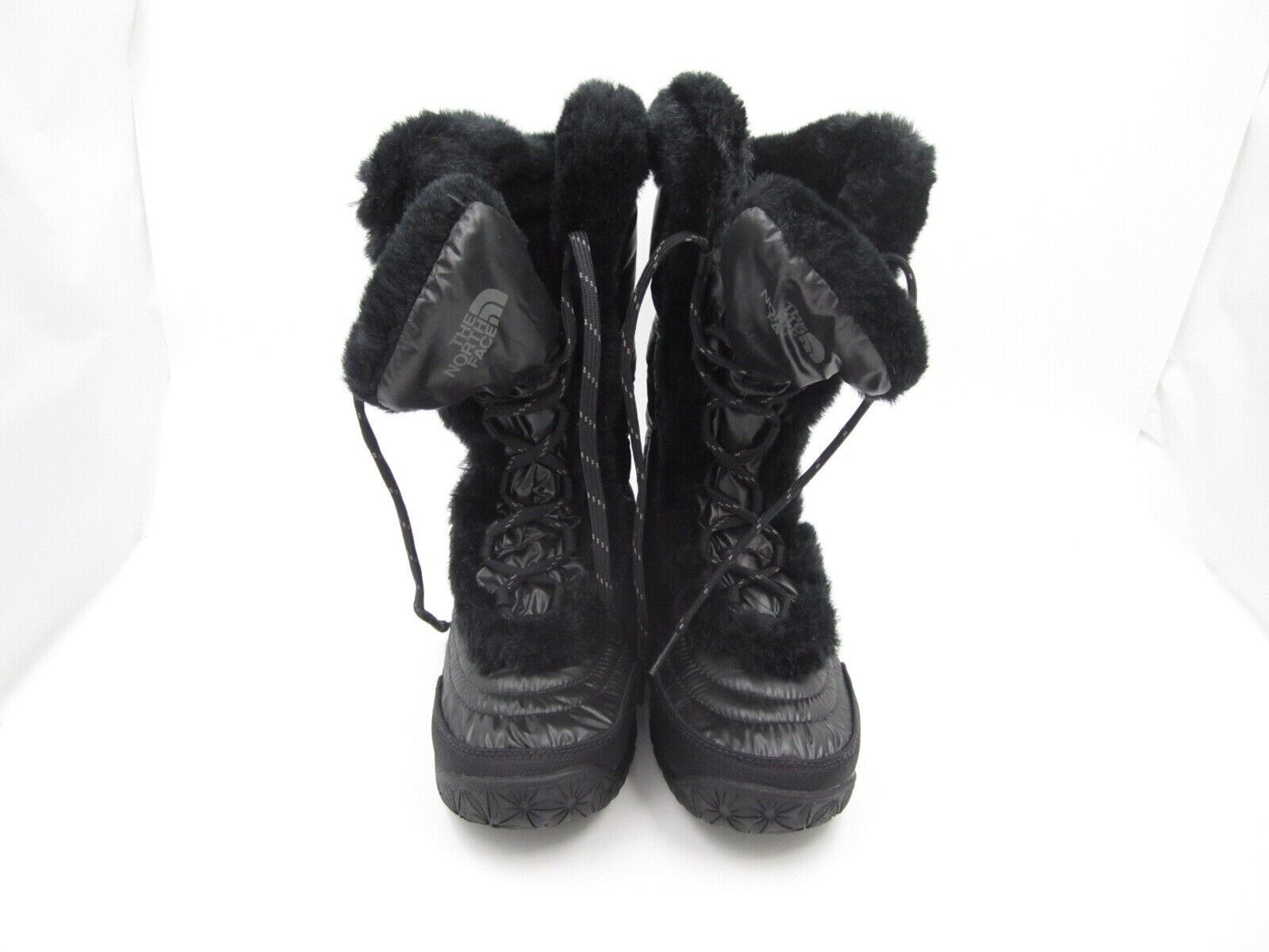 Women's The North Face Goose Down Nutse Fur IV Winter Black Botts Sz 5.5US thumbnail 6