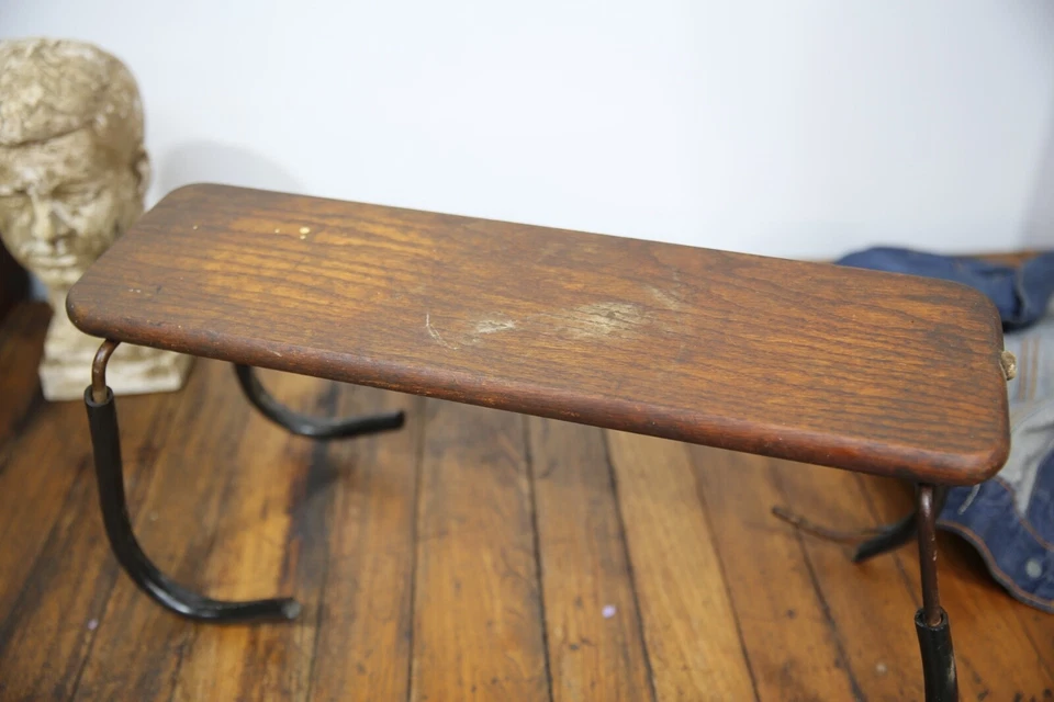 Antigua bañera con patas asiento de madera victoriano plomería bañera accesorio vintage Foto 4 de 4